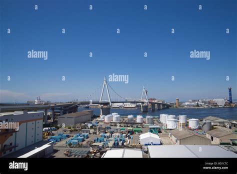 Bridge Acrossing Bay in Osaka Stock Photo - Alamy