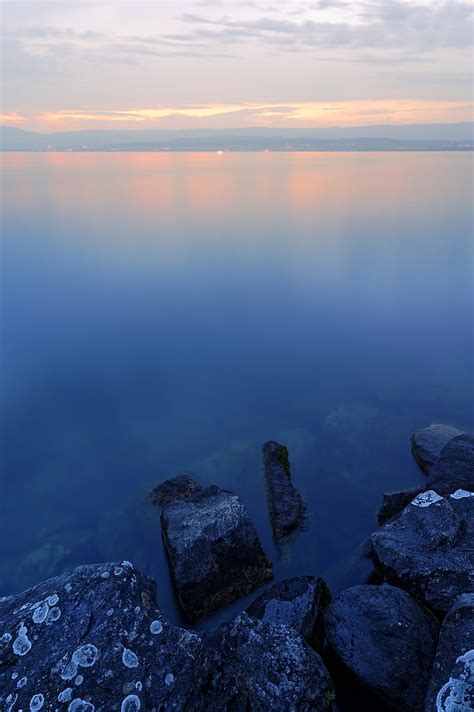 Lake Stones Water Horizon Landscape HD Phone Wallpaper Peakpx