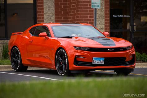 Orange Chevy Camaro Ss