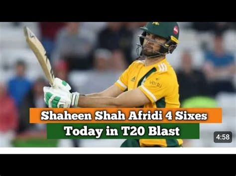 Shaheen Shah Afridi Runs Today In T Blast I Shaheen Batting