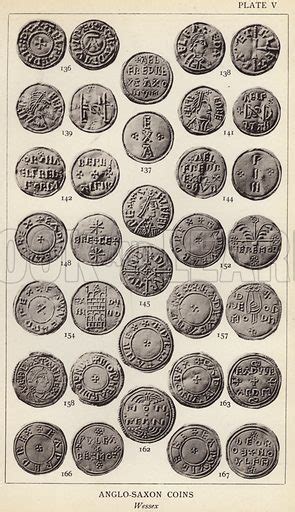 Anglo Saxon Coins, Wessex stock image | Look and Learn