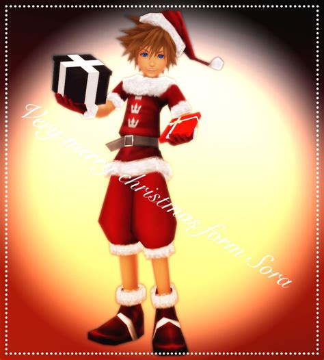 Kingdom Hearts Sora Whishes You A Very Merry Christmas Sora Kingdom