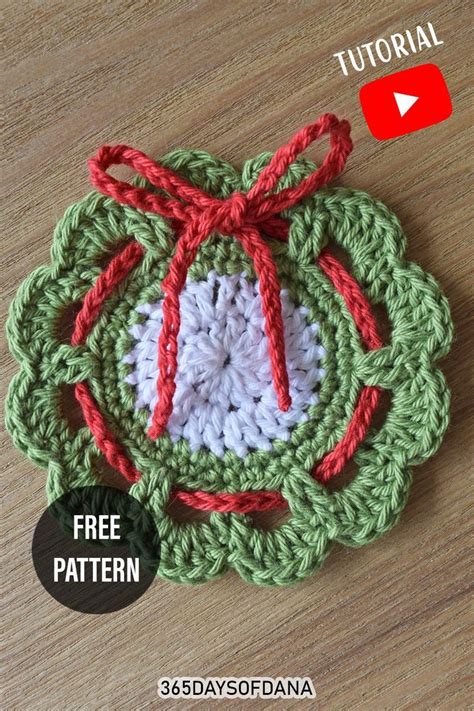 Christmas Ornament Dishcloth Crochet Free Pattern Artofit