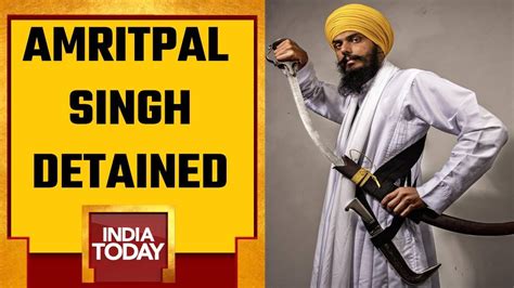 Khalistani Separatist Amritpal Singh Surrenders Before Moga Police In Punjab Sources Youtube