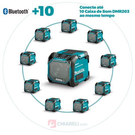 Chiareli Caixa De Som Port Til Makita Dmr Bateria Ou Adaptador