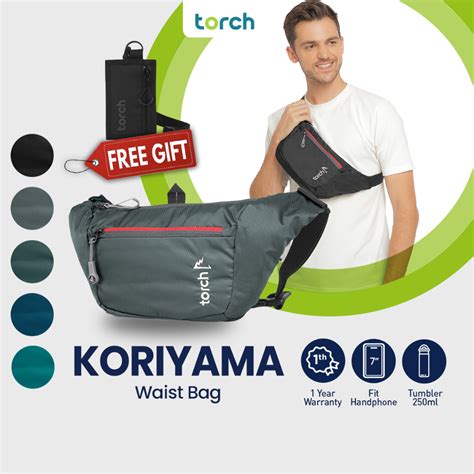 Jual Torch Koriyama Tas Pinggang Selempang Konser Ringan Anti Air Pria