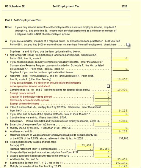 Schedule SE Self Employment Tax UltimateTax Solution Center