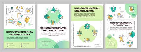 Non Governmental Organizations Blue Gradient Vector Image