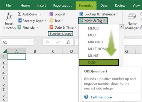 Odd Function In Excel Formula Example How To Use