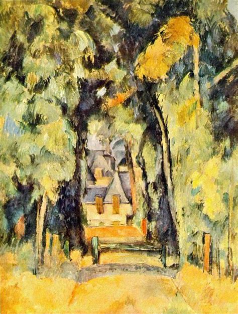 Road At Chantilly — Paul Cezanne