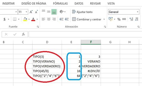 Función Tipo En Excel Funciones De Información En Excel Excel Intermedio