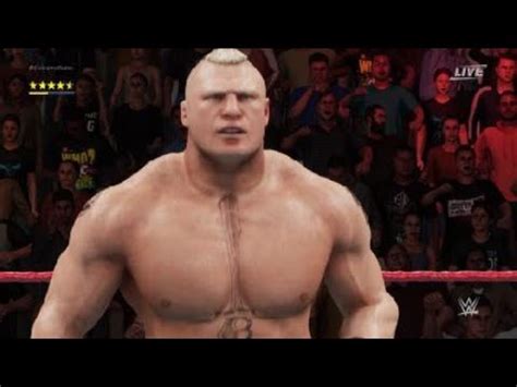 WWE 2K18 BROCK LESNAR VS KALISTO SIN CARA GRAN METALIK YouTube