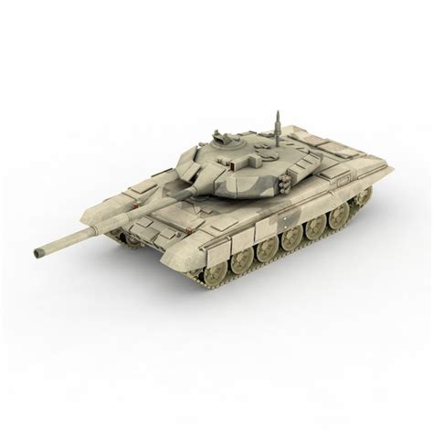 T-90 main battle tank 3d model