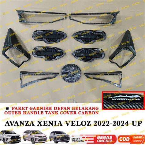 Jual Paket Garnish Lampu Depan Belakang Outer Handle Tank Cover Avanza