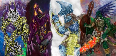 Elemental Gods By Guiler 717 On Deviantart