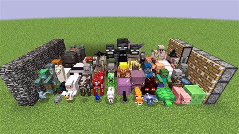 All Minecraft Mobs Combined Youtube