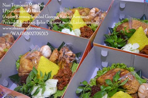 [tumpeng Jogja] Nasi Tumpeng Mini Box Pak Fari Jogja Home Made Cake And Cookies Online Cake