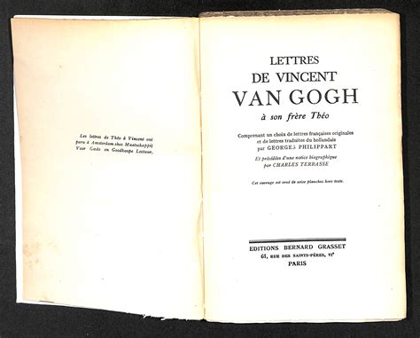 Lettres de Vincent Van Gogh à son frère Théo