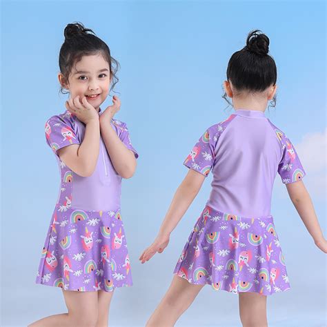 2025 Summer Cartoon Printing One Piece Teen Girl Swimwear Factory Wholesale