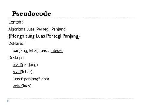 Detail Contoh Algoritma Pseudocode Koleksi Nomer 6