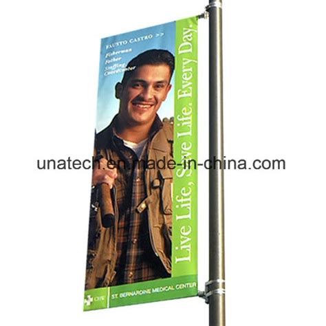 Metal Street Light Pole Advertising Poster Mechanism Poster Mechanism