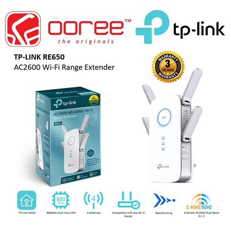 Tp Link Re650 4 Stream Ac2600 Dual Band Wifi Range Extender With 4×4 Mu