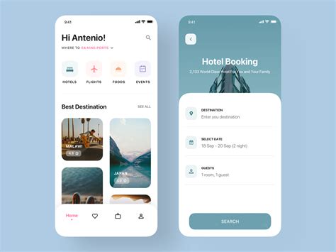 Travel App Ui Kit By Majedul Islam Khan For Brightscout On Dribbble