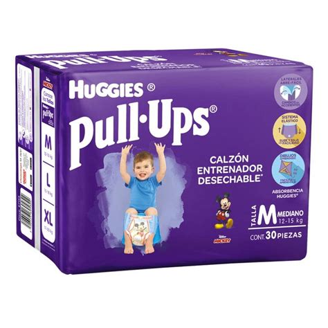 Calz N Entrenador Huggies Pull Ups Talla Mediana Ni O Pzas Walmart