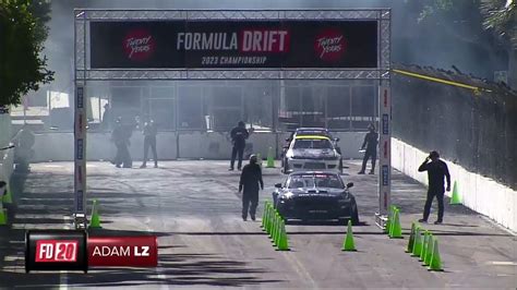 Adam Lz First Qualifying Run At Formula Drift Pro Round 1 Long Beach