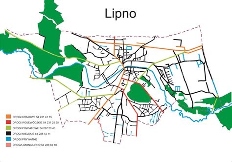 Mapa Ulic Puk Lipno Sp Z O O