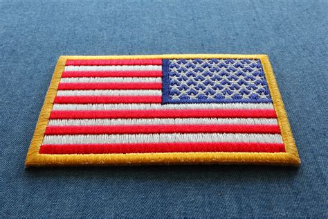 Reversed American Flag Patch Embroidered Patches By Ivamis Patches