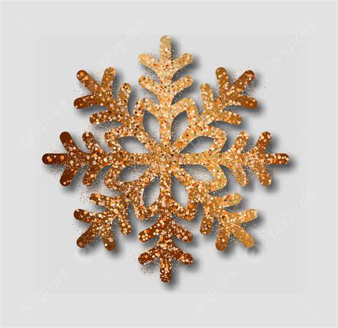 Golden Snowflake Vector Art Png Abstract Vector Golden Snowflake