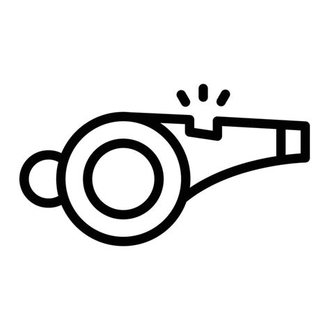 Whistle Line Icon Design 44827377 Vector Art At Vecteezy