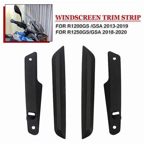 Motorcycle Windshield Windscreen Trim Strip For BMW R1250GS R1200GS