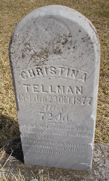 Christina Holtkamp Tellman 1805 1877 Find A Grave Memorial