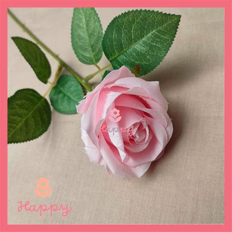 Jual Artificial Rose Bunga Mawar Palsu Single Rose Bunga Plastik Palsu