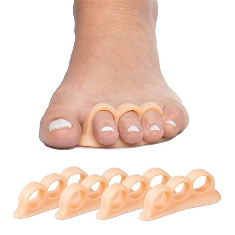 Hammertoe Corrector Gel Toe Straighteners With 3 Separator Loops