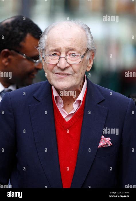 David Jacobs Cbe British Actor And Broadcaster Seen Arriving At The Bbc