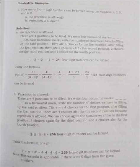 Solved Illustrative Examples 1 How Many Four Digit Numbers Can Be