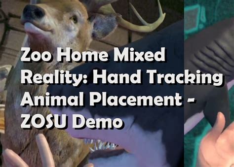 Vr Zoo Home Passthrough Handtrack Demo Sideload On Sidequest Oculus