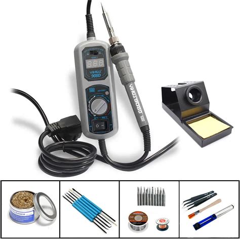 Yihua D Portable Temperature Adjustable Electric Soldering Iron Led