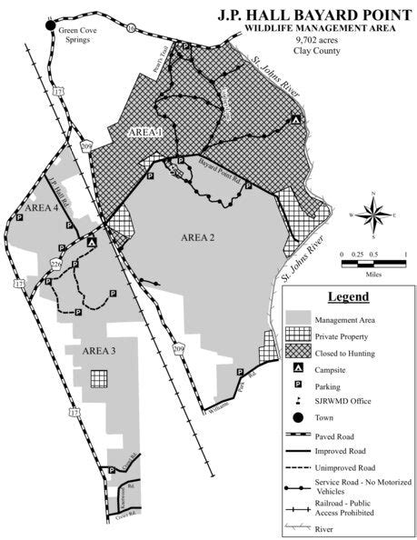 Jp Hall Bayard Point Wma Brochure Map By Florida Fish And Wildlife