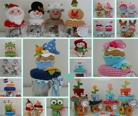 Jar Lid Cover Crochet Amigurumi Crochet Hats Crochet Jar Covers Knifty Knitter Jar Lids