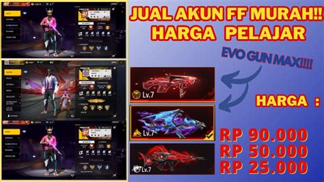 Jual Akun Ff Murah Terpercaya 3 Akun Sultan Ini Harganya Cuma 20k