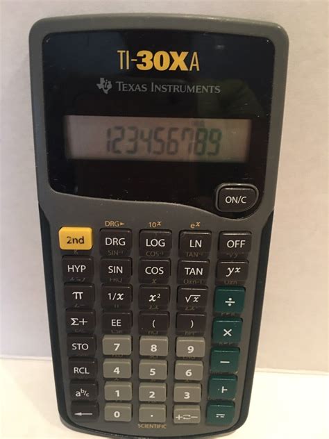 Texas Instruments Ti Xa Scientific Calculator Ebay