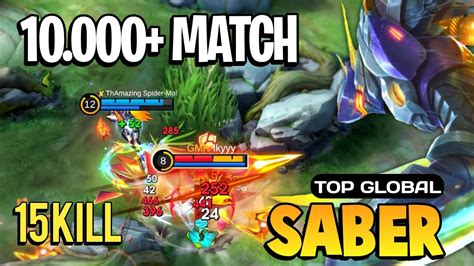 Saber Best Build 2024 Saber Top Global Gameplay Mobile Legends