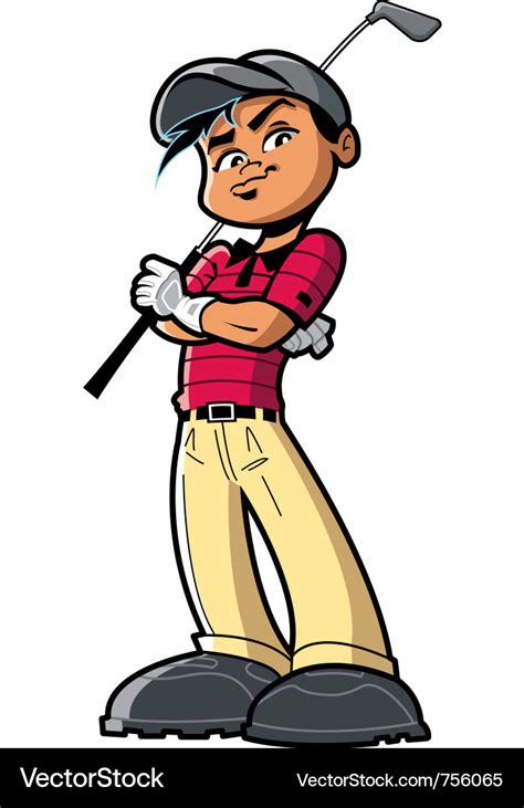 Golfer Royalty Free Vector Image Vectorstock