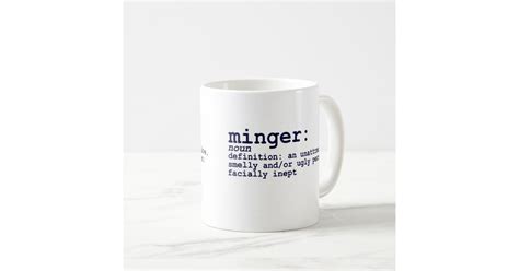 MINGER DEFINITION COFFEE MUG | Zazzle