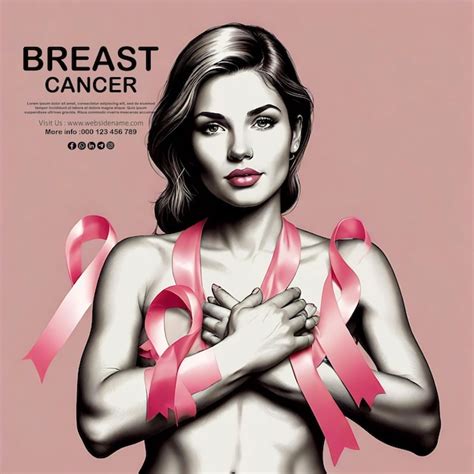 Breast Cancer Awareness Social Media Poster Template Design Premium Ai Generated Psd