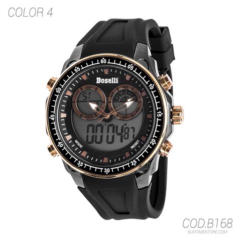 Ripley RELOJ ACUATICO HOMBRE B168 BOSELLI GOMA TAMAÑO TALLA ÚNICA